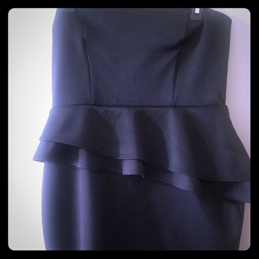 Peplum mini dress